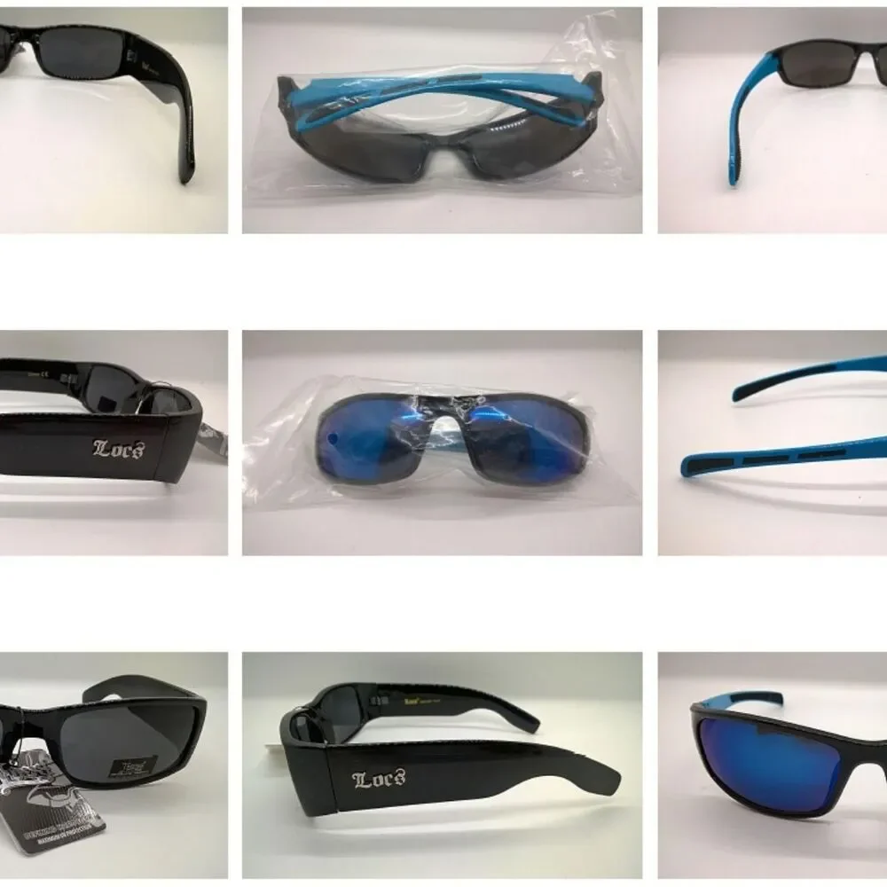Unbranded Men's Blue and Black Sunglasses